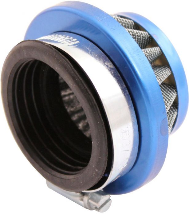 Air Filter - 44mm to 46mm, Conical, Small Stack (30MM), 2 Stroke, Yimatzu Brand, Blue - 60P1170BU - PBC91F1