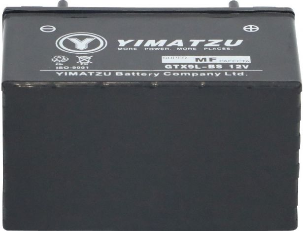 Battery - GTX9L-BS Yimatzu, AGM, Maintenance Free - PBCBATMF1F1