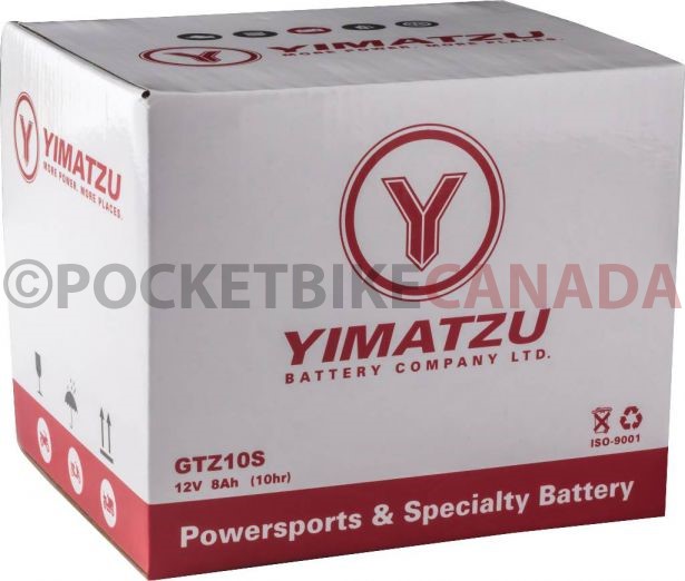 Batteries: Battery - GTZ-10S Yimatzu, AGM, Maintenance Free 