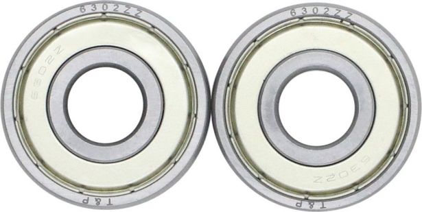 Bearing - 6302ZZ (2 pc set) 42x15x13 - BRG6302ZZ - PBC280F1