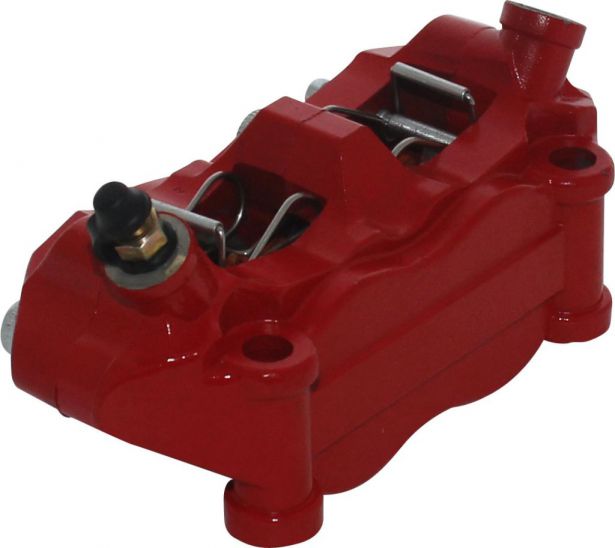 Brake Caliper - 165mm, Red - 90A7015RD - PBC740F1