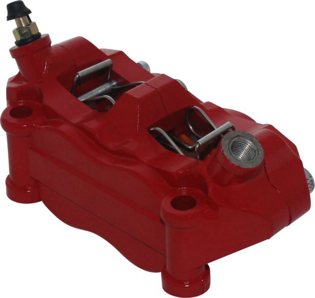Brake Caliper - 165mm, Red - 90A7015RD - PBC740F1