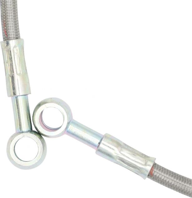 Brake Hose - Steel Braid, CF Moto, Front Brake, 500cc - 90A6610 - PBC797EF1