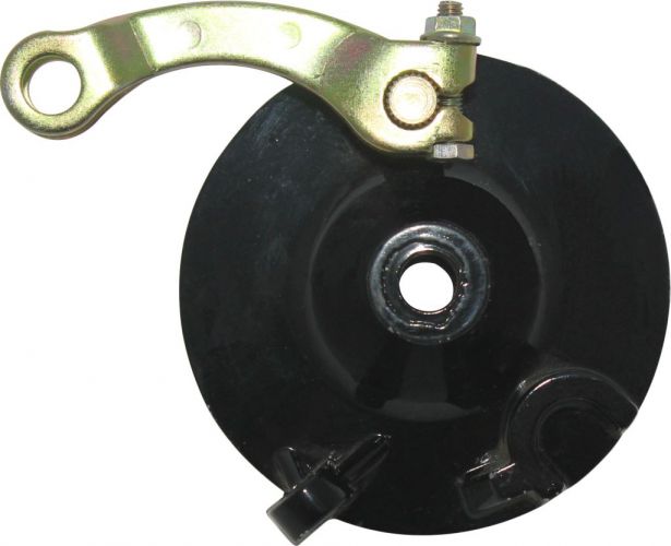 Brake Hub - Scooter, Front Drum Brake, Backing Plate & Brake Shoes - 90S5100 - PBC749F1