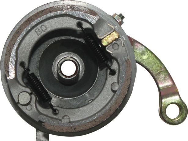 Brake Hub - Scooter, Front Drum Brake, Backing Plate & Brake Shoes - 90S5100 - PBC749F1