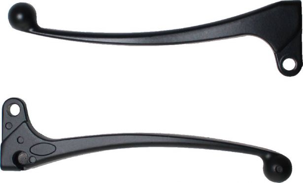 Brake & Clutch Lever Set - Aluminum, Black - LVR3220BK - PBC2985F1