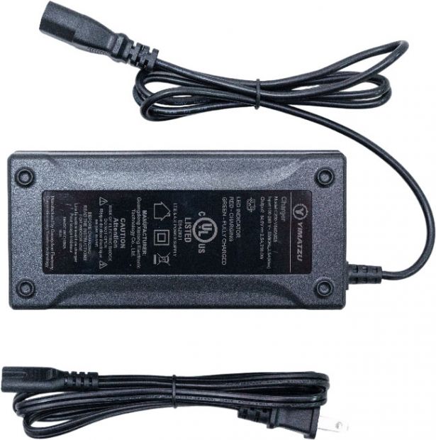 Charger - 72V, 2.5A, C13 Plug with Universal T-Prong, Lithium, Yimatzu - CHG7225YTL - PBC1592EF1