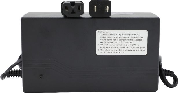 Charger - 72V, 2.5A, C13 Plug with Universal T-Prong, Reverse Polarity - CHG7225TR - PBC1518EF1