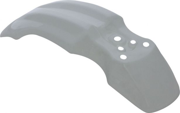 Plastic Fender - Front, 50cc to 150cc, Dirt Bike, White (1 pc) - 70D7121WT - PBC599F1