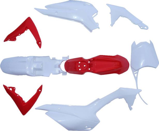 Plastic Set - CRF110, Dirt Bike (8 pcs) - 70D7180 - PBC525F1