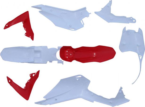 Plastic Set - CRF110, Dirt Bike (8 pcs) - 70D7180 - PBC525F1