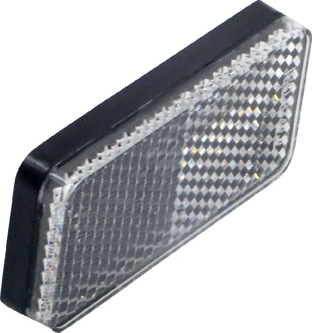 Reflector - Front Reflector, White, SHOK Scooters Graviton - 70S8080 - PBC754EF1