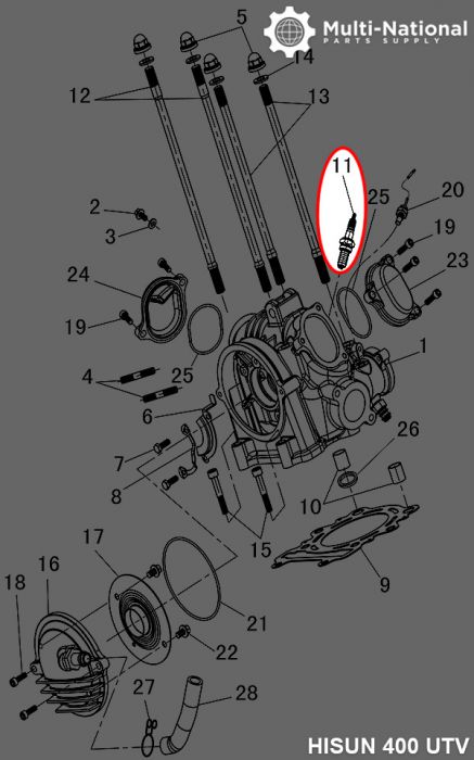 Spark Plug - NGK - SPDR8EA - PBC1403F1
