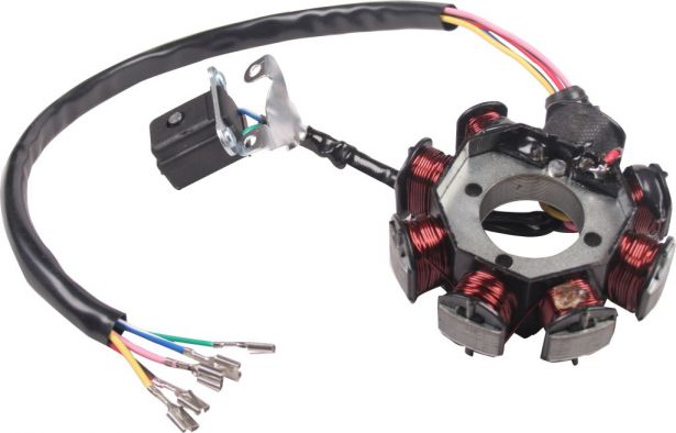 Stator - Magneto Coil, 125cc to 250cc, CG8, 5 wire - 30A9200 - PBC2376F1