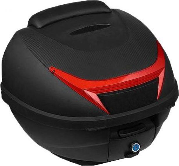 Tail_Storage_Box_ _34L_Black_Rounded_Motorcycle__Scooter_Trunk_PHX_Gen2_Quick_Release_Backrest_1