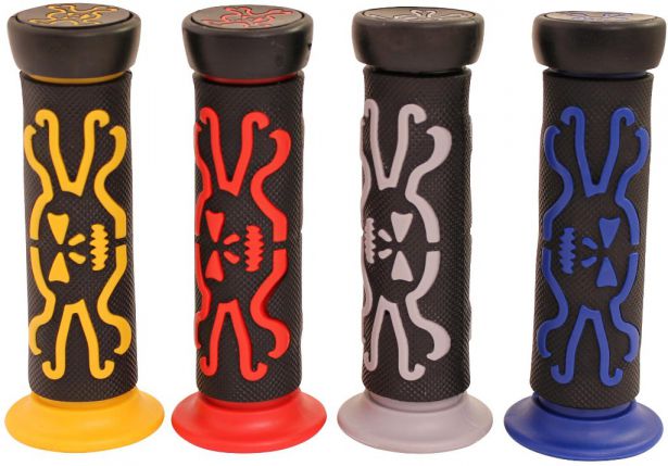Throttle Grips - Skulls, Red - 70D1835RD - PBC2728F1