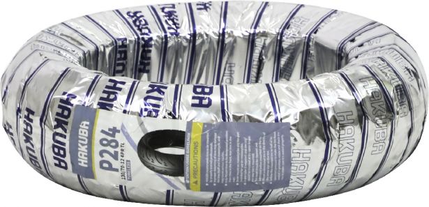 Tire - Hakuba R-Series, 130/70-12, 4 Ply, Scooter / Motorcycle, Tubeless - 40S1213H - PBC3878EF1
