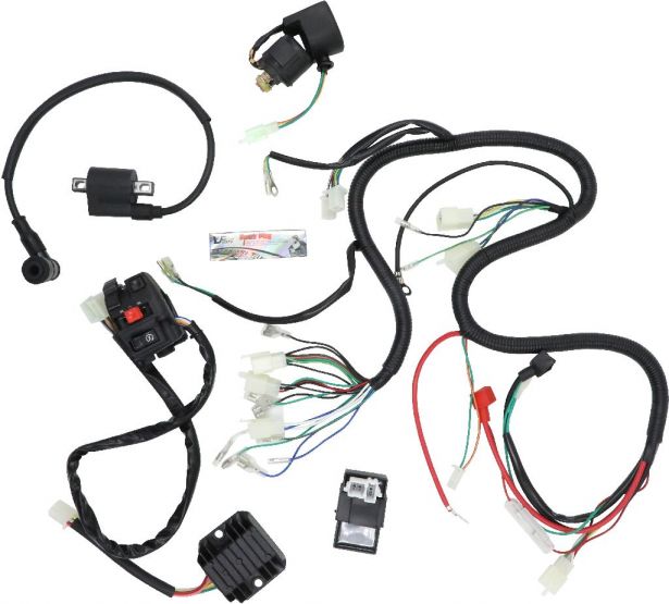 Universal Wiring Harness - 150cc to 250cc ATV, Go Kart, Dune Buggy - PBC10AF1