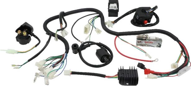 Universal Wiring Harness - 150cc to 250cc ATV, Go Kart, Dune Buggy - PBC10AF1