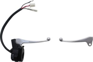 Brake & Clutch Lever Set - Yamaha PW50, Throttle Housing and Control Switch - LVR4000 - PBC2970F1