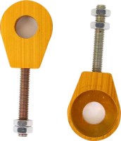 Chain Tensioners - Chain Adjuster, Gold, CNC Machined, 50cc to 250cc, 2 pcs - 70A9720GD - PBC1161F1