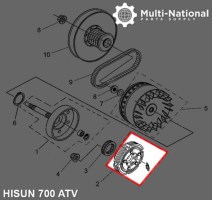 Clutch - Clutch Shoe, ATV, Hisun, 500-700cc - 30A3150 - PBC1238F1