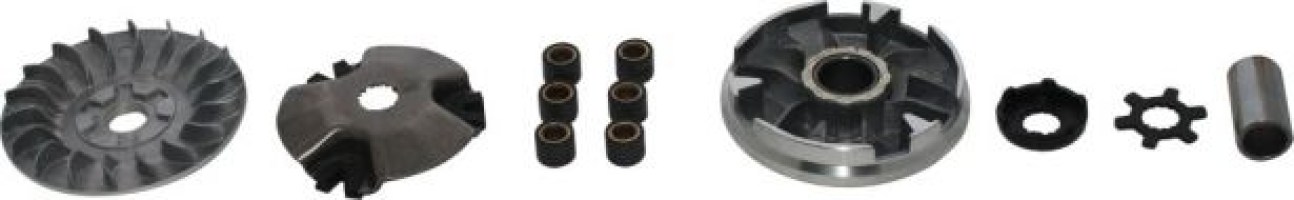 Clutch - Variator, Yamaha, JOG 90, 2 Stroke, 15 Spline - 30A3606 - PBC1333F1