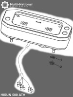 Combination Meter - Meter Assembley, ATV, Hisun, 500-700cc - 10A7350 - PBC2299F1