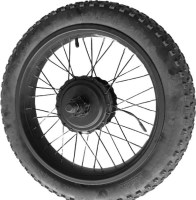 Electric Motor & Wheel Assembly - 20x4.0, 48V, 500W Fat Motor, SHOK Scooters Fusion - PBC10SF1