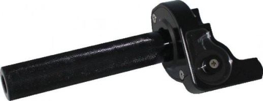 Throttle Lever - Twist Grip, CNC, 90cc to 250cc, Dirt Bike, Yimatzu Brand, Black - 70A3250BK - PBC2711F1