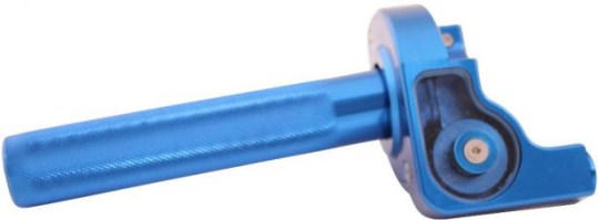 Throttle Lever - Twist Grip, CNC, 90cc to 250cc, Dirt Bike, Yimatzu Brand, Blue - 70A3250BU - PBC2736F1