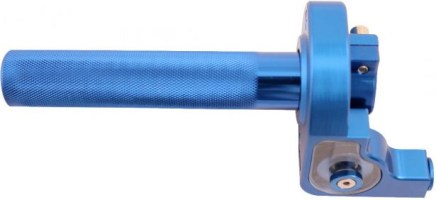 Throttle Lever - Twist Grip, CNC, 90cc to 250cc, Dirt Bike, Yimatzu Brand, Blue - 70A3250BU - PBC2736F1