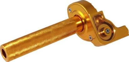 Throttle Lever - Twist Grip, CNC, 90cc to 250cc, Dirt Bike, Yimatzu Brand, Gold - 70A3250GD - PBC2789F1