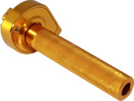 Throttle Lever - Twist Grip, CNC, 90cc to 250cc, Dirt Bike, Yimatzu Brand, Gold - 70A3250GD - PBC2789F1