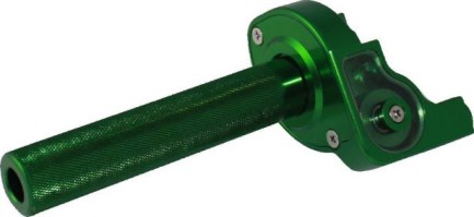Throttle Lever - Twist Grip, CNC, 90cc to 250cc, Dirt Bike, Yimatzu Brand, Green - 70A3250GN - PBC2716F1