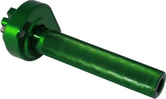 Throttle Lever - Twist Grip, CNC, 90cc to 250cc, Dirt Bike, Yimatzu Brand, Green - 70A3250GN - PBC2716F1