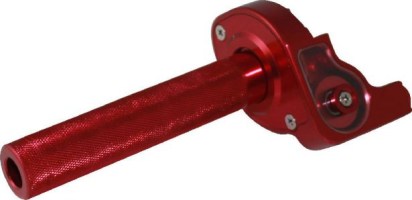 Throttle Lever - Twist Grip, CNC, 90cc to 250cc, Dirt Bike, Yimatzu Brand, Red - 70A3250RD - PBC2778F1