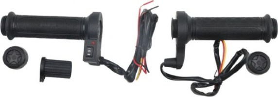 Heated Grips - Universal 22mm/27mm, 3-Stage, Dual Cable Twist Throttle - PBC630F1