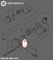 Light Bulb - 12V 10W, Single Contact - BLB7008 - PBC3060F1