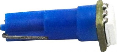 Light Bulb - LED, 12V, 3W, T5, Blue - BLB5100BU - PBC3080F1