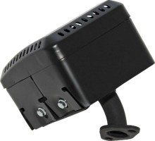 Muffler - Honda Style 5.5HP / 6.5HP (GX160, GX200) Muffler with Shield - MFL5140BK - PBC2437F1