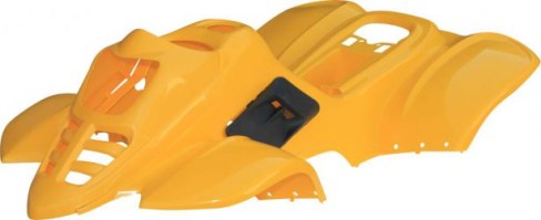 Plastic Set - 50cc to 125cc, ATV, Yellow, Racing Style - 70A7130YW - PBC577F1