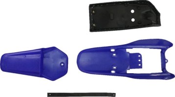 Plastic Set - 80cc, Dirt Bike, Blue, Yamaha, PW80 Profile, 2pc - 70D7135BU - PBC486F1