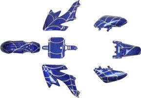 Plastic Set - 50cc to 150cc, Dirt Bike, Honda, CRF50, Blue Spider (7pcs) - 70D7120SB - PBC594F1