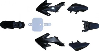 Plastic Set - 50cc to 150cc, Dirt Bike, Honda, CRF50, Black (7pcs) - 70D7120BK - PBC450F1