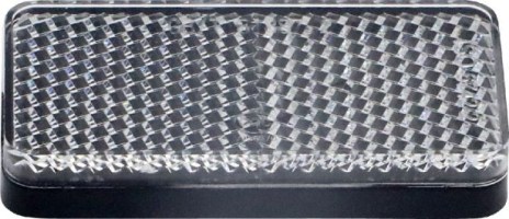 Reflector - Front Reflector, White, SHOK Scooters Graviton - 70S8080 - PBC754EF1