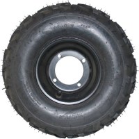 Rim and Tire Set - 16x8-7 Tire, 4 Bolt, Black Rim, ATV, Left Side - PBC40A4100F1