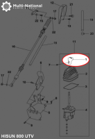 Shift Knob - 800cc, UTV, Hisun - 70A8780 - PBC3037F1