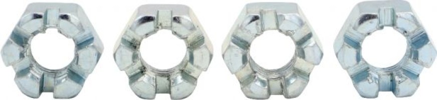 Slotted Nut - Castle Nut - ( Wheel Nut, Lug Nut ) 10-1.5 (4pcs) - HWN4010 - PBC2884F1
