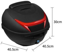 Tail_Storage_Box_ _34L_Black_Rounded_Motorcycle__Scooter_Trunk_PHX_Gen2_Quick_Release_Backrest_5